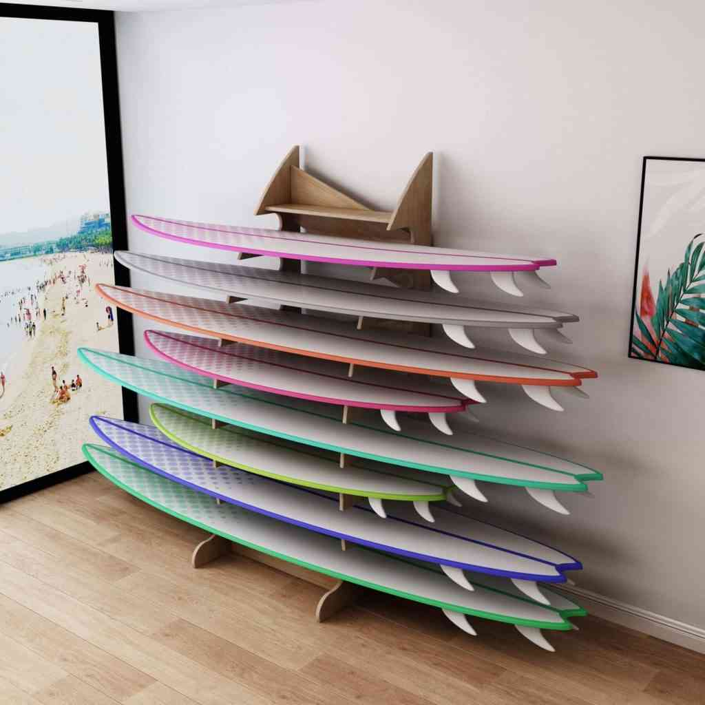 beautiful surfboard racks