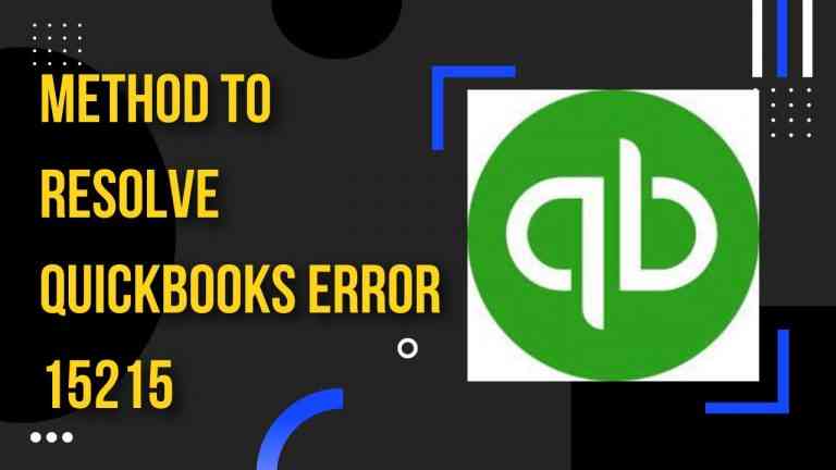 Quickbooks Error 15215
